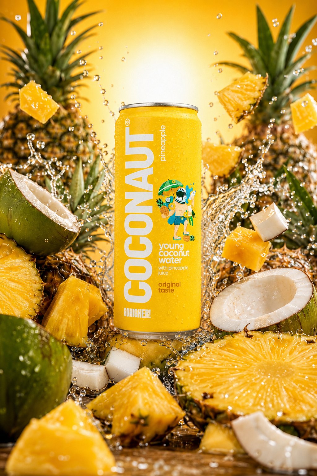 Coconaut woda kokosowa — wariant ananasowy energy AI